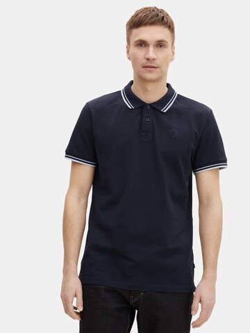 TOM TAILOR Poloshirt in Blau: predná strana