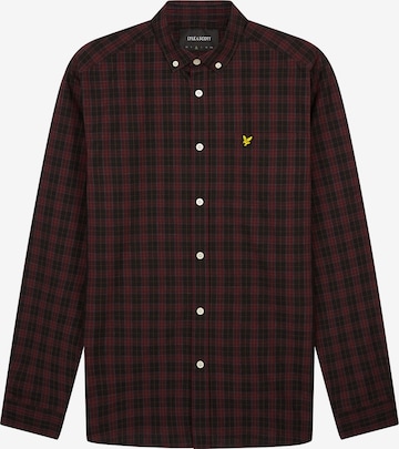 Lyle & Scott Button Up Shirt in Purple: front