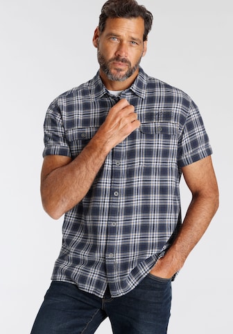 Man's World Regular fit Button Up Shirt in Blue: front