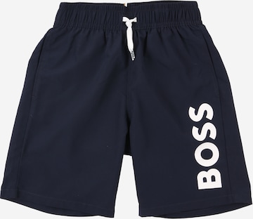 BOSS Swimming shorts in Blue: front