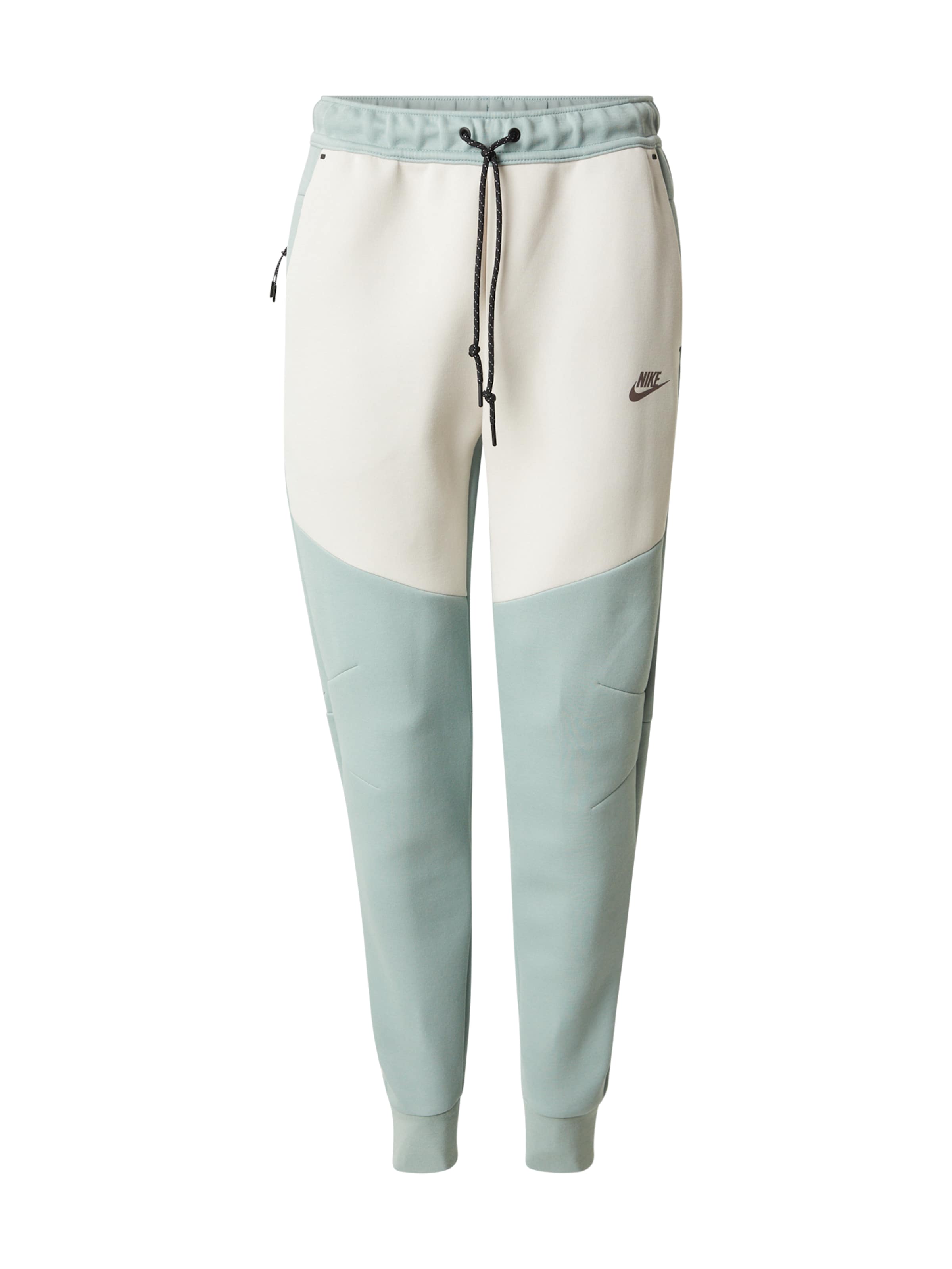 Nike Sportswear Hlače 'TCH FLC' | zelena barva: sprednja stran