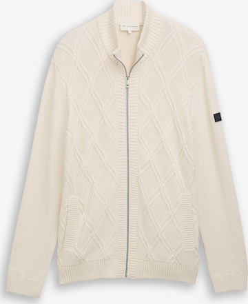 balta TOM TAILOR Kardiganas: priekis