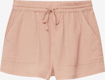 Regular Pantalon Pull&Bear en rose : devant