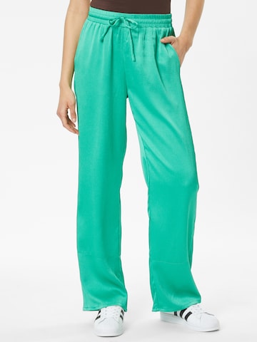 Neo Noir Wide leg Broek 'Kuli' in Groen: voorkant