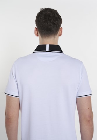 T-Shirt 'Vasilis' DENIM CULTURE en blanc