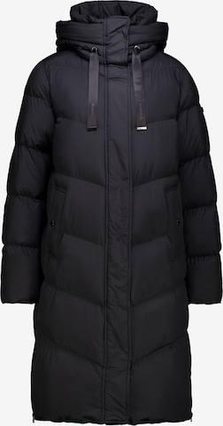 GARCIA Pitkä talvitakki värissä musta: etupuoli