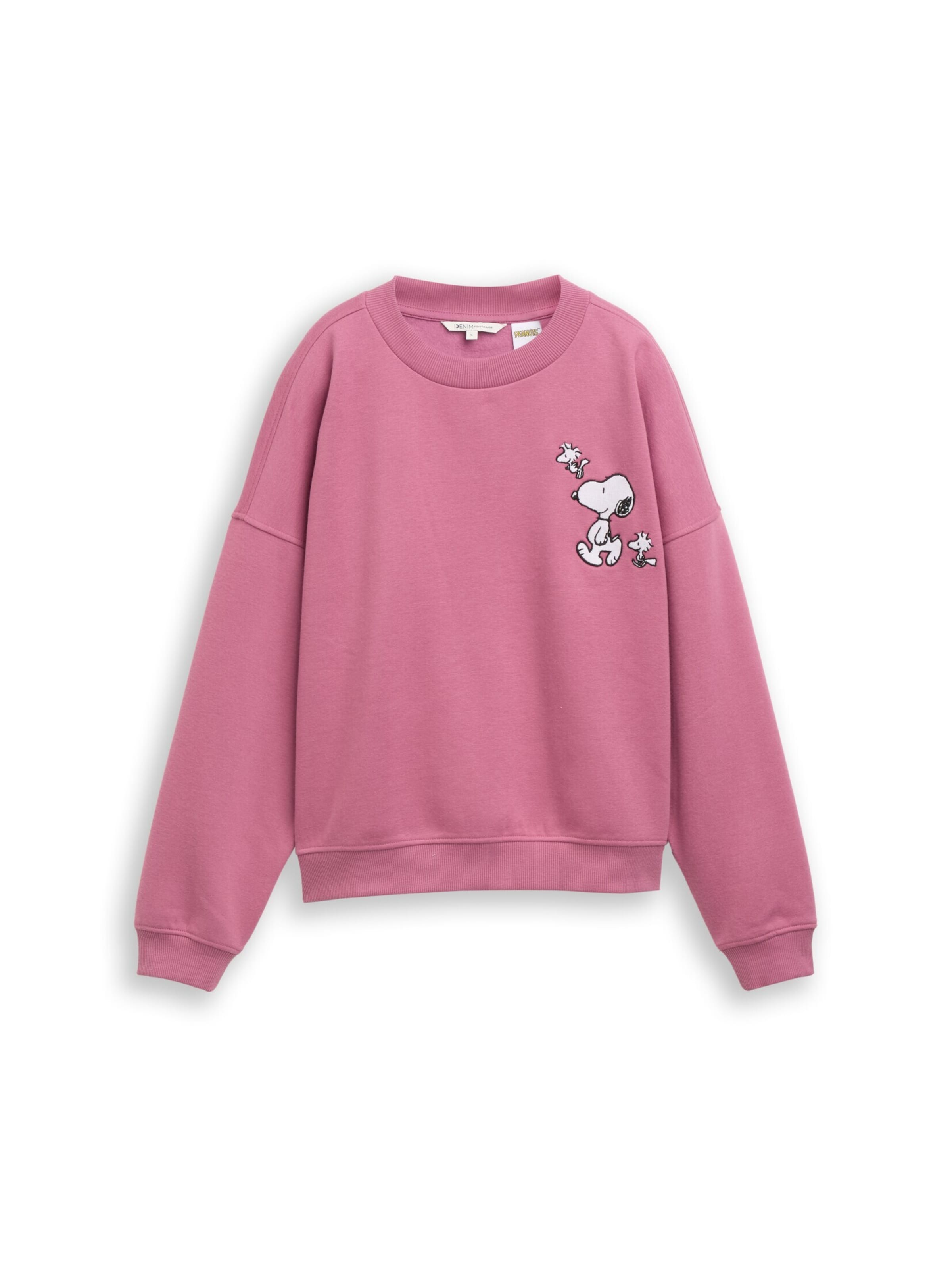 Sweat-shirt 'Snoopy' TOM TAILOR DENIM en violet : devant