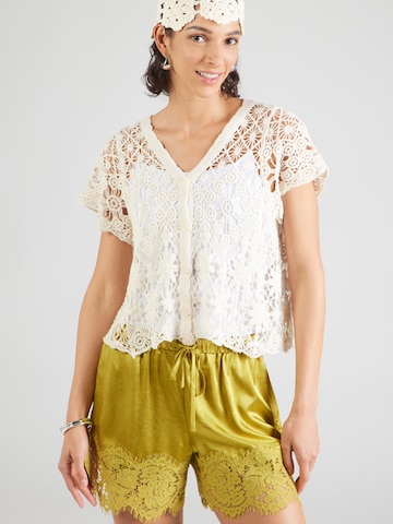 Cardigan 'Is44la' Hailys en beige : devant