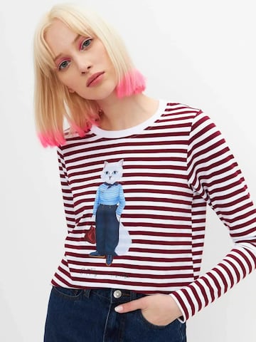 T-shirt 'Mariner Cat' Cat e Lolette en rouge