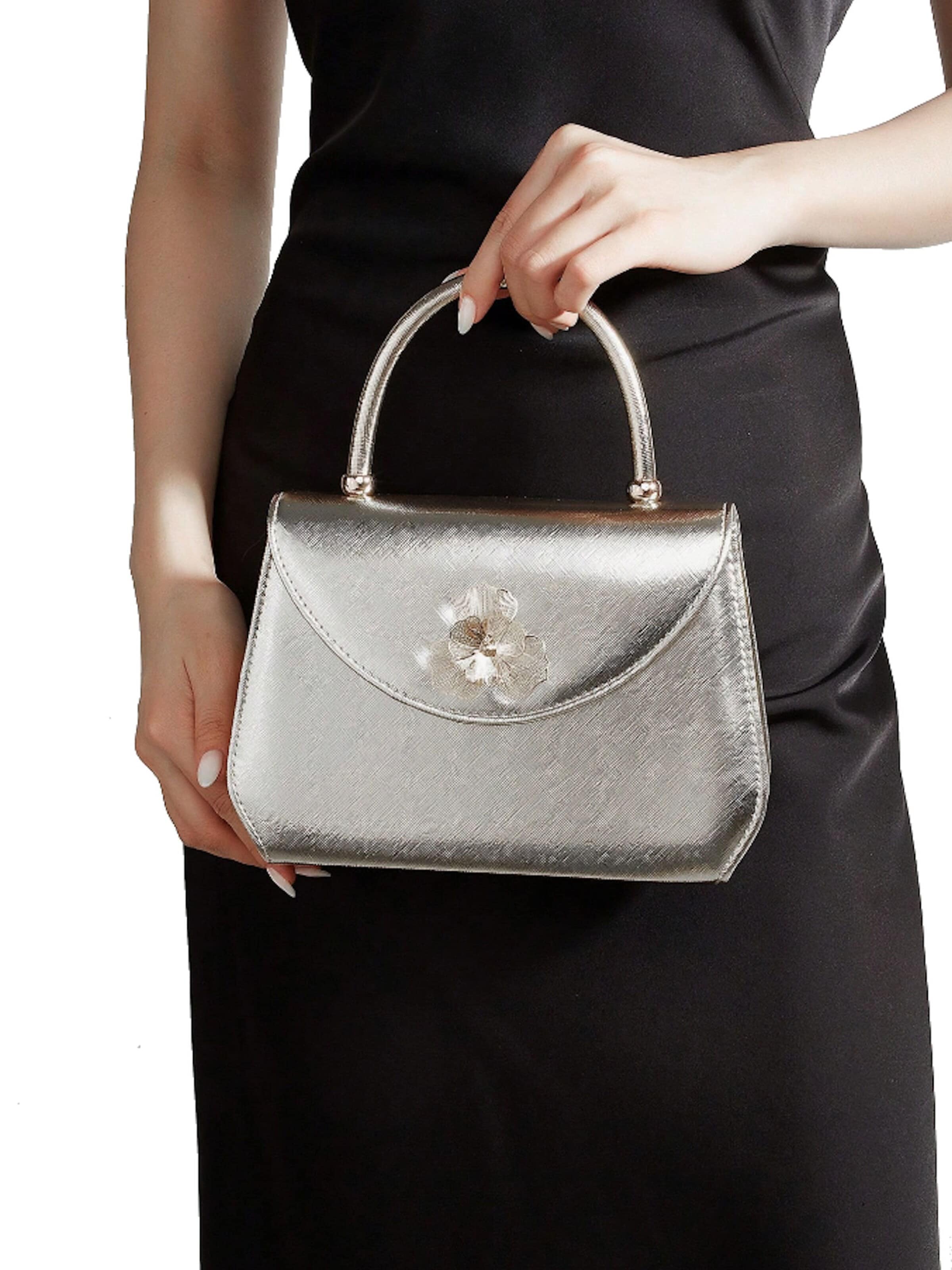 Tomshop24-7 Handbag 'Katharina' in Silver: front