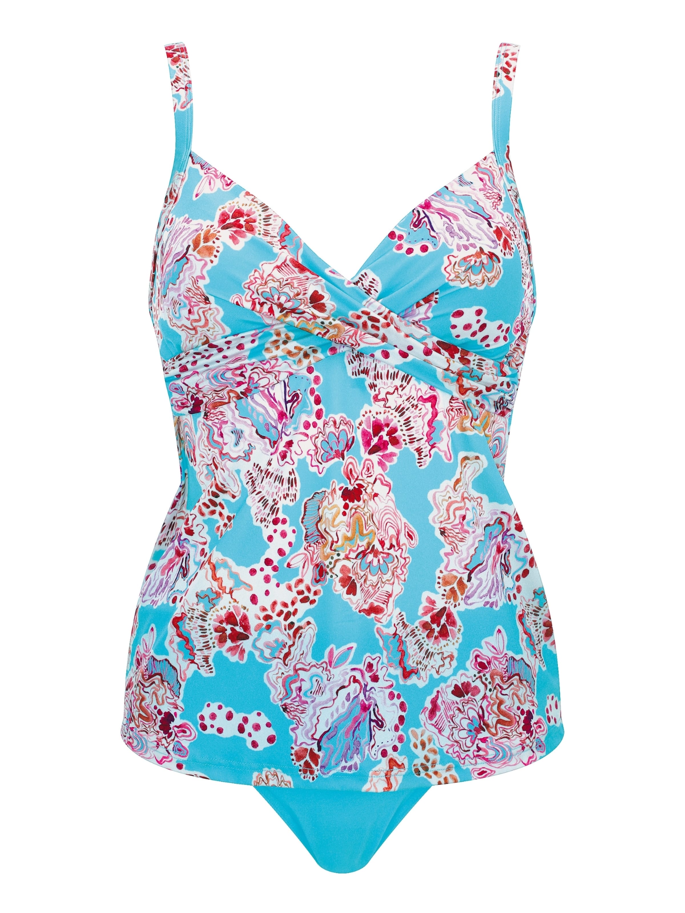 Invisible Tankini OLYMPIA en bleu : devant