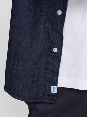 SANVT Regular Fit Businesshemd 'The Perfect Denim Shirt' in Blau