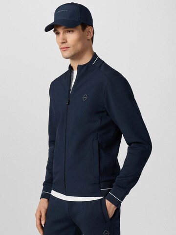 Hackett London Sweatshirt 'Hs Tech Track Fz' in Blue