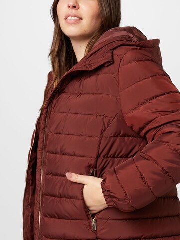 ABOUT YOU Curvy Between-season jacket 'Christine' in Brown