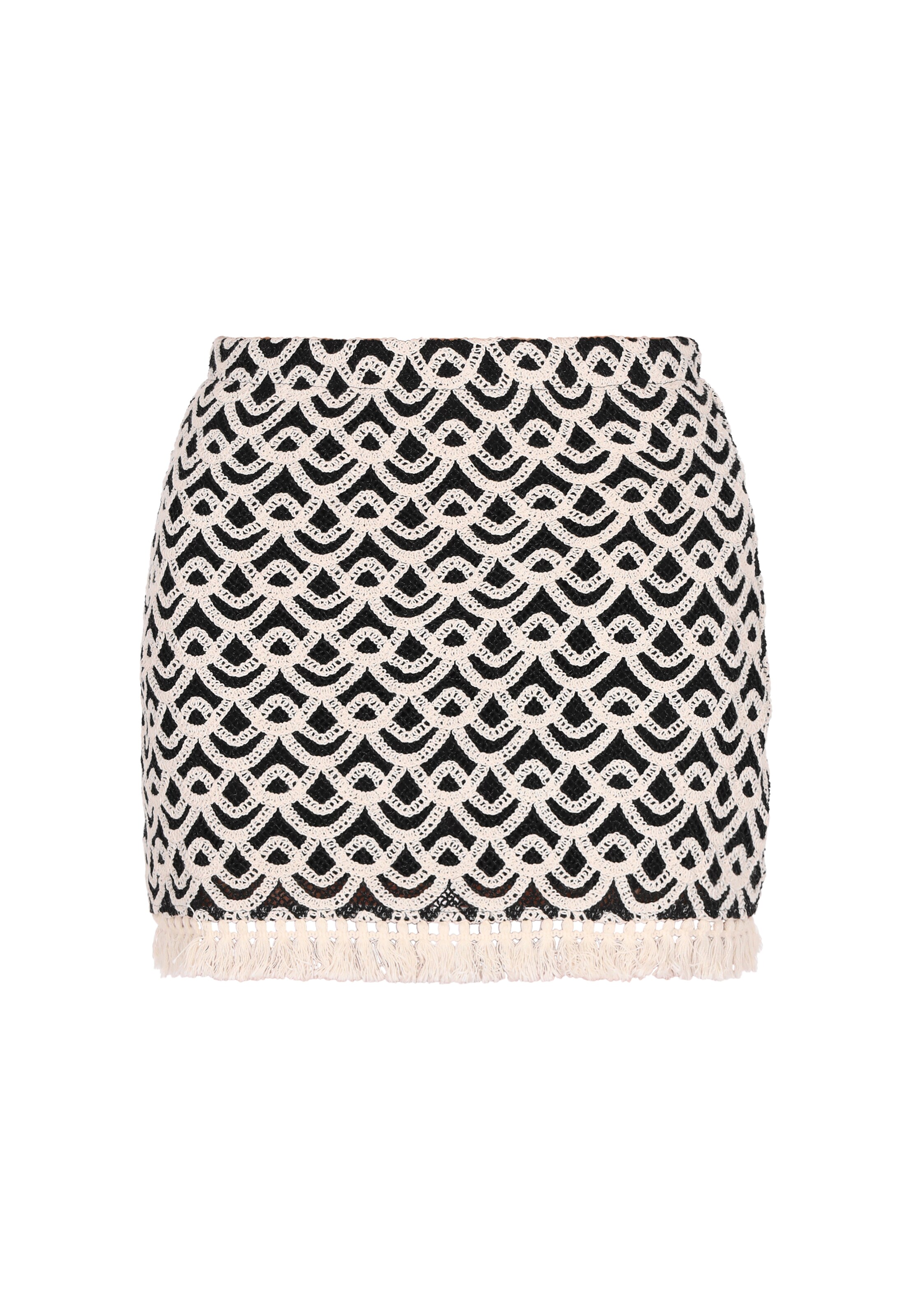 faina Φούστα σε μαύρο: μπροστά