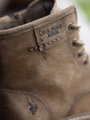 Bottines à lacets 'Berny' US POLO ASSN. en beige