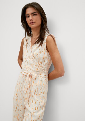 COMMA Jumpsuit in Beige: voorkant