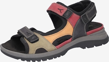 WALDLÄUFER Hiking Sandals in Black: front