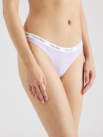 Calvin Klein Underwear Regular Thong in Purple: front