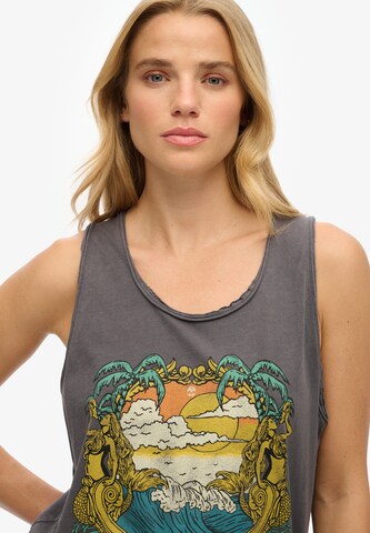 Superdry Top 'Psych Surf' in Grijs