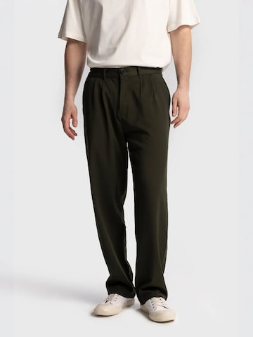 Regular Pantalon à pince Giesto en vert