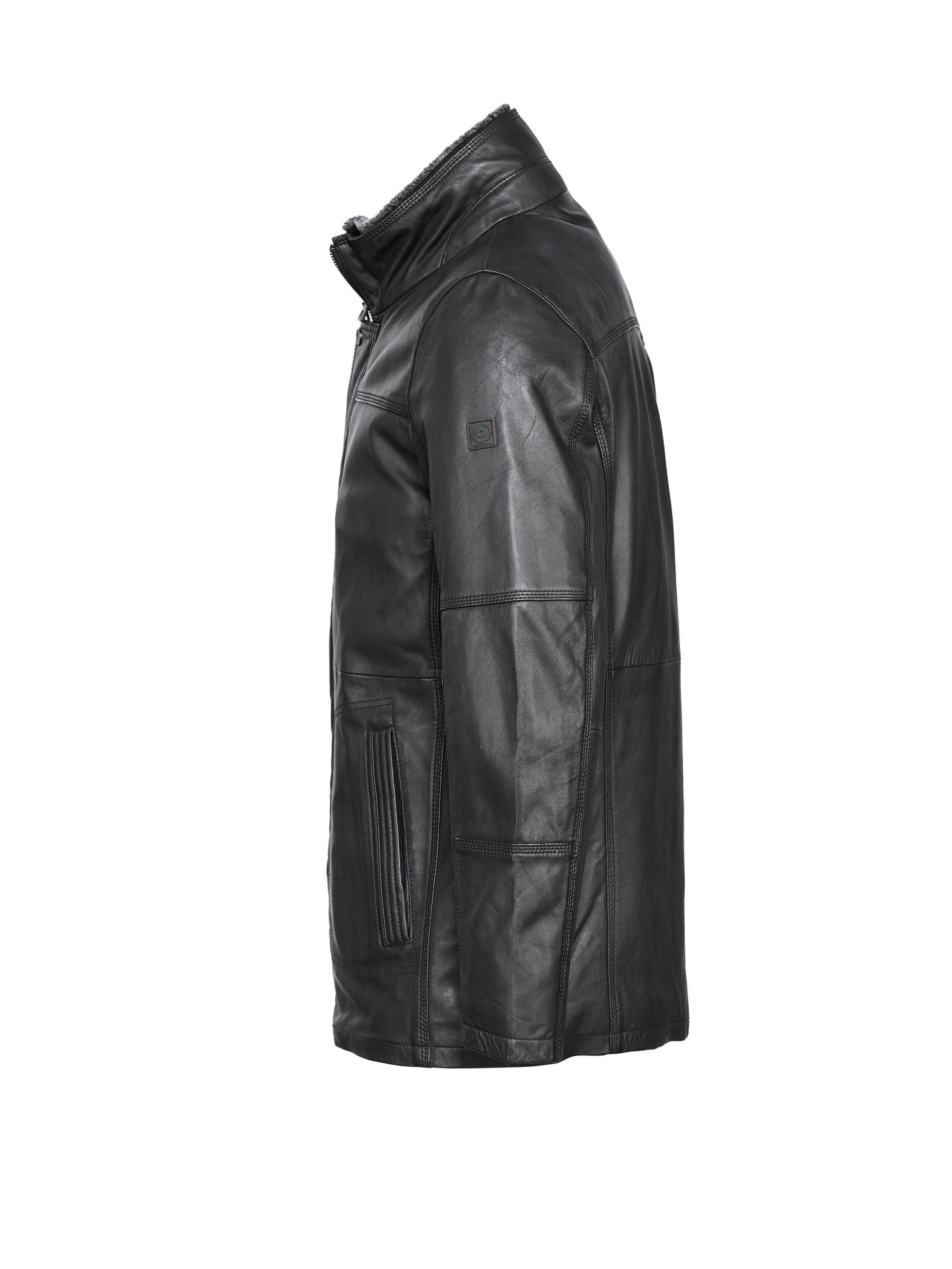 bugatti Lederjacke 'BULuca' in Schwarz