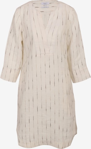 VICCI Germany Midikleid mit eingewebten Streifen in Weiß: Vorderseite