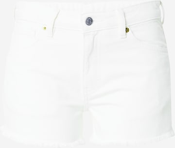 Coupe slim Jean Monki en blanc : devant