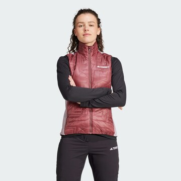 ADIDAS TERREX Sportbodywarmer ' Terrex Xperior Varilite Hybrid PrimaLoft Vest ' in Lila: voorkant