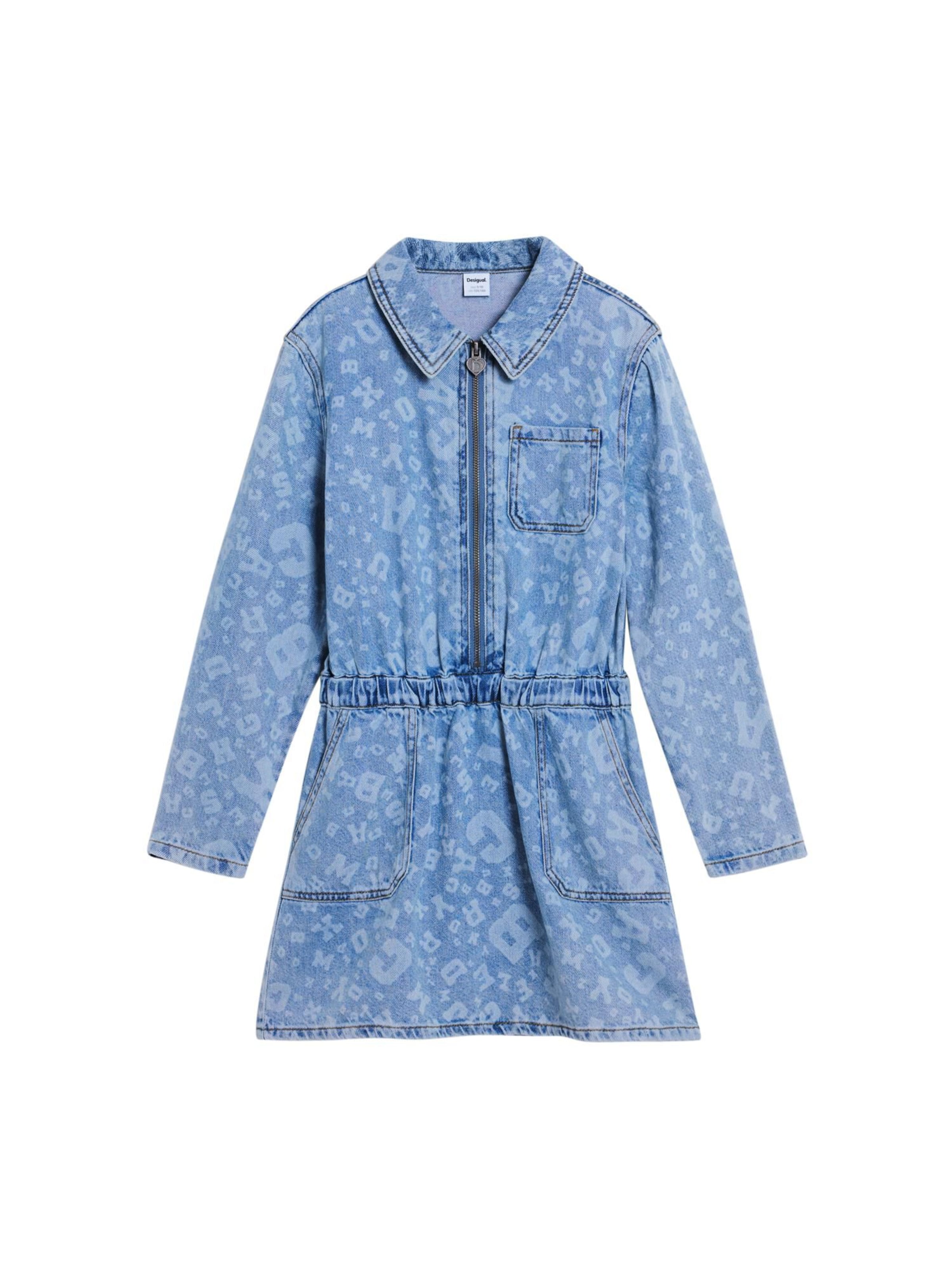Desigual Šaty – modrá: přední strana