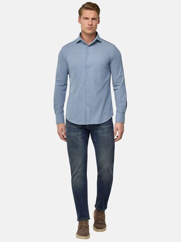 Boggi Milano Slim fit Button Up Shirt in Blue