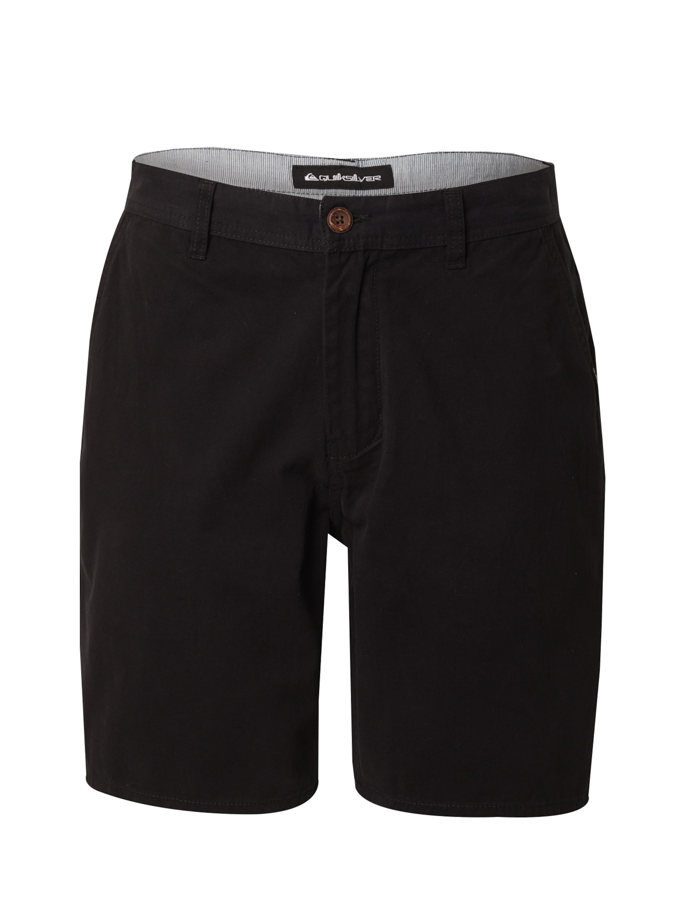 QUIKSILVER Loosefit Lærredsbukser 'EVERYDAY' i sort: forside