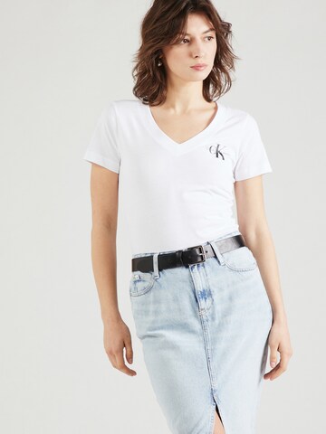 Calvin Klein Jeans T-shirt i svart: framsida