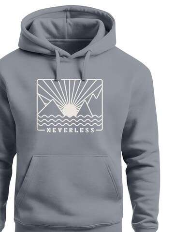 Neverless Sweatshirt 'Sonnenuntergang' in Grey