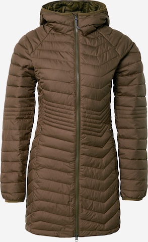 Manteau fonctionnel 'Powder Lite' COLUMBIA en vert : devant