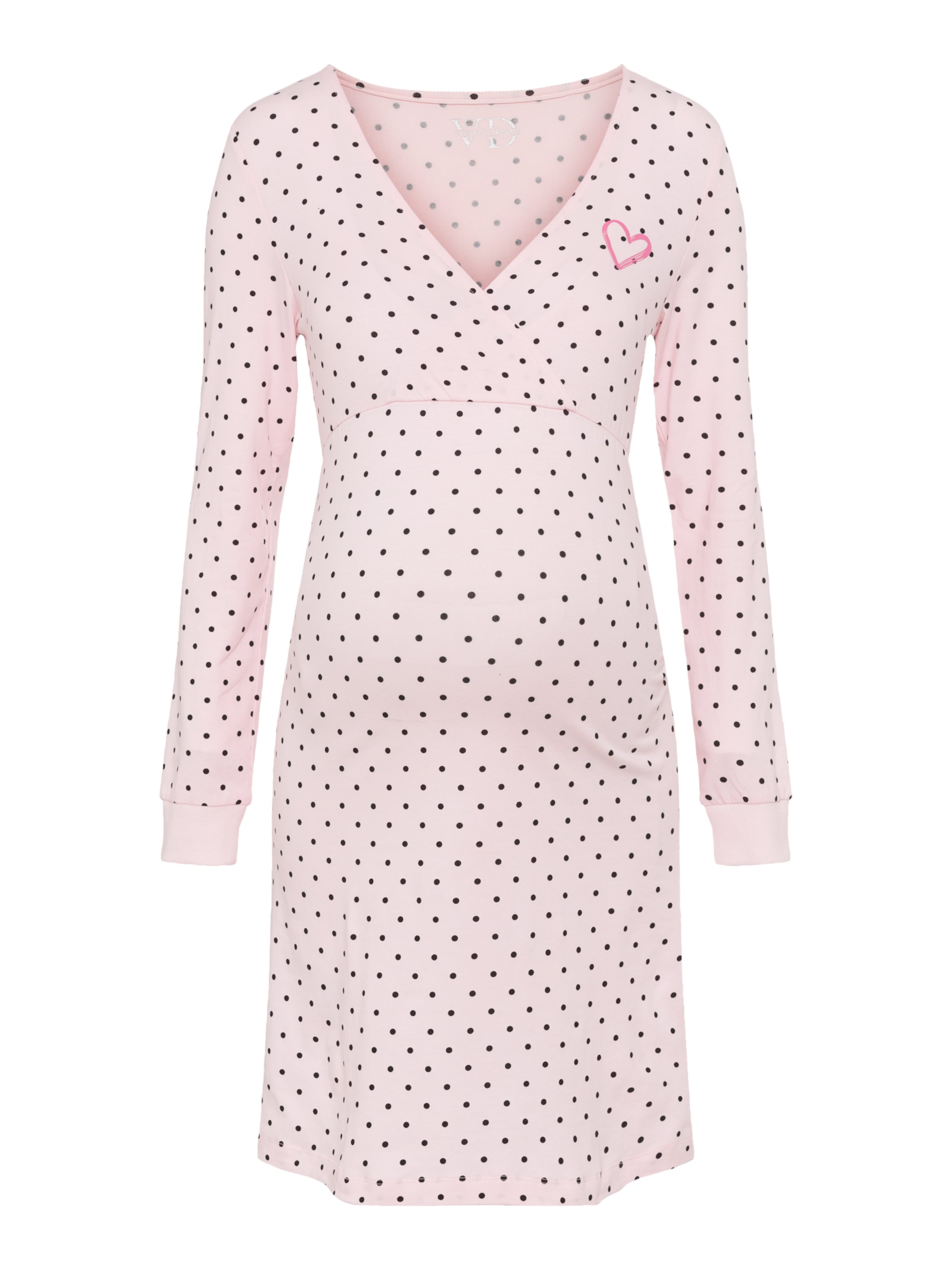 VIVANCESpavaćica košulja 'Dreams' - roza boja: prednji dio