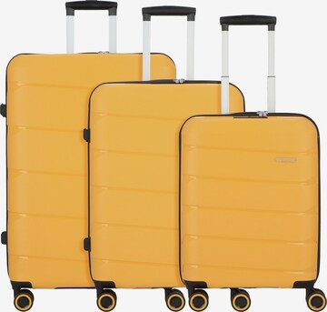 American Tourister Suitcase Set in Yellow: front