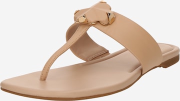 smėlio Kate Spade Šlepetės per pirštą 'Spade Flower Thong Sandals': priekis