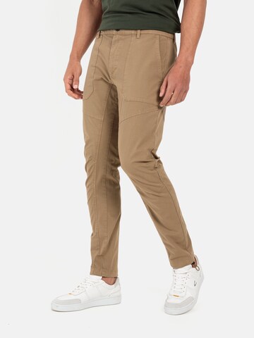 CAMEL ACTIVE Tapered Chinohose in Braun: Vorderseite