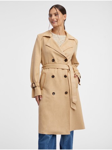 Orsay Between-Seasons Coat in Beige: front