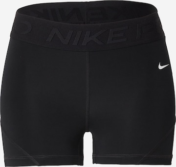 NIKE Skinny Fit Спортен панталон в черно: отпред