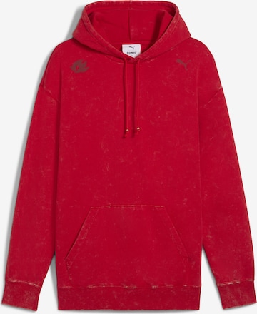 PUMA Sweatshirt 'PUMA x SONIC THE HEDGEHOG' in Rot: Vorderseite