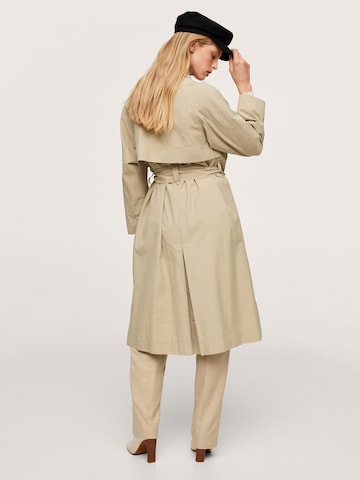 MANGO Between-Seasons Coat 'Johan' in Beige