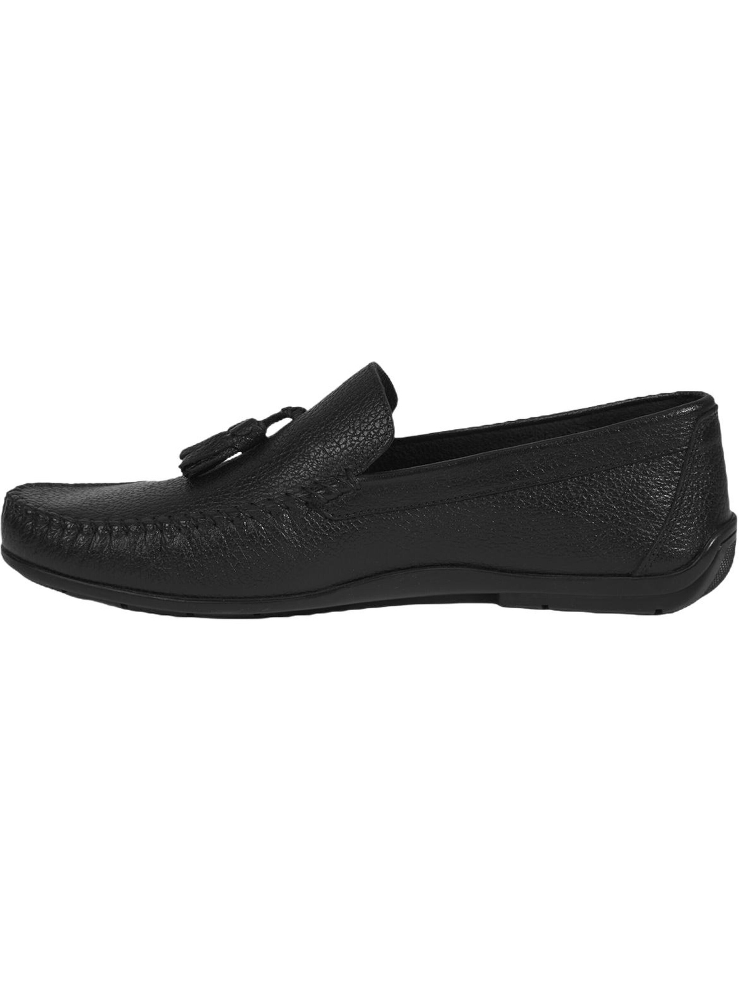 Desa Moccasins 'Slip-Ons' in Black