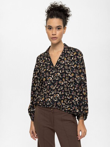 Anou Anou Blouse in Zwart: voorkant
