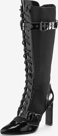 LASCANA Belle Affaire Schnürstiefel 'Belle Affaire' in Schwarz: Vorderseite