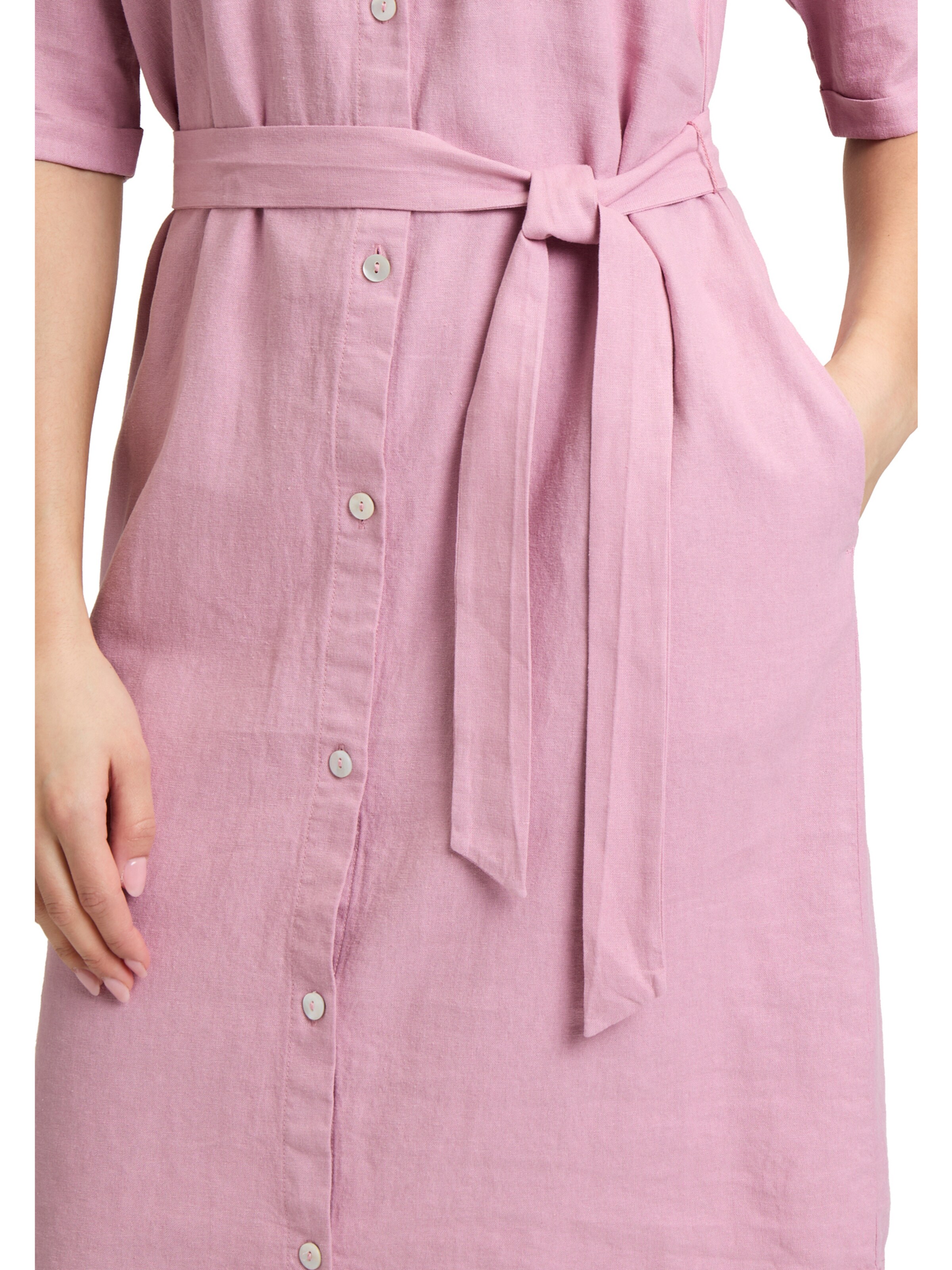 Cartoon Freizeitkleid mit Gürtel in Pink