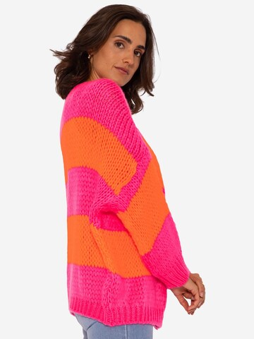 SASSYCLASSY - Casaco de malha oversized em rosa