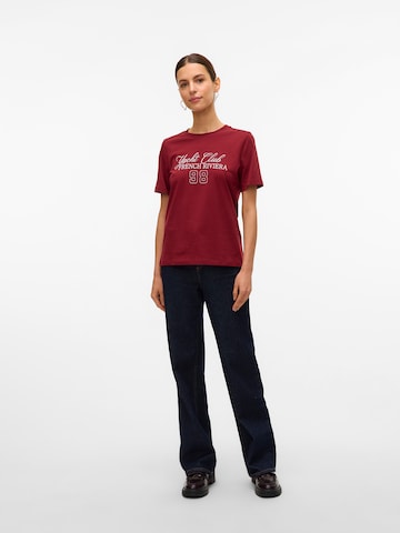 T-shirt 'VMABY PAULINA' VERO MODA en rouge