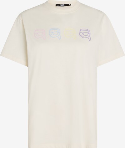 Karl Lagerfeld T-Shirt in pastellblau / pastellgelb / schwarz / weiß, Produktansicht
